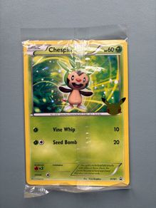 Pokemon Celebrations First Partners Jumbo Cards - Chespin XY01 Promo Pack Sealed