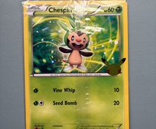 Pokemon Celebrations First Partners Jumbo Cards - Chespin XY01 Promo Pack Sealed