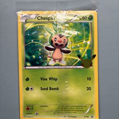 Pokemon Celebrations First Partners Jumbo Cards - Chespin XY01 Promo Pack Sealed