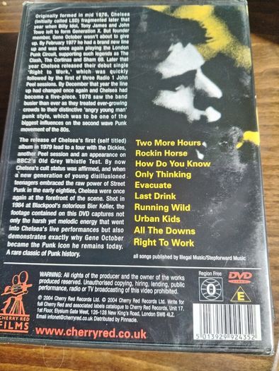 DVD Chelsea Live at the Bier Keller Oi / Street Punk 77