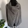 Grey wool jacket like all saints Coat Size 10-12 Image 7