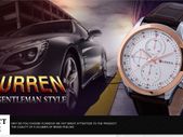 Mens Luxury CURREN Quartz Watch