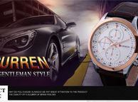 main image for ad Mens Luxury CURREN Quartz Watch