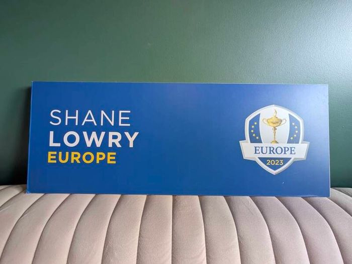 Ryder Cup Memorabilia - Practice Area Sign Shane Lowry