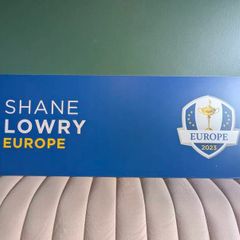 Ryder Cup Memorabilia - Practice Area Sign Shane Lowry