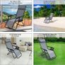 Zero Gravity Chair, Folding Sun Loungers, Recliner Garden Chairs, Outdoor Deck Chairs with Cup and Phone Holder, Grey (FREE SHIPPING) Image 5