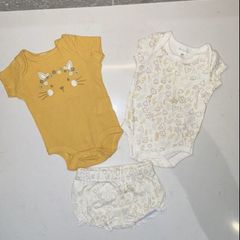 2 Baby Vest with matching Knickers Age Newborn months