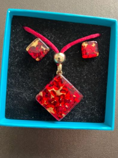 murano glass necklace set