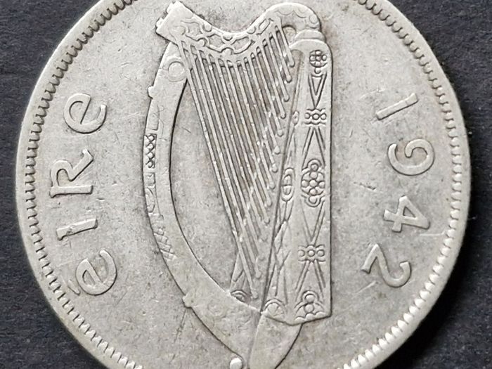Ireland 1942 Half Crown coin