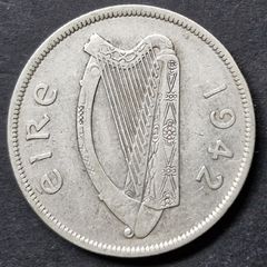 Ireland 1942 Half Crown coin