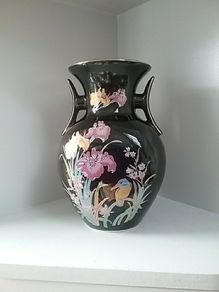 Oriental Style Black Vase