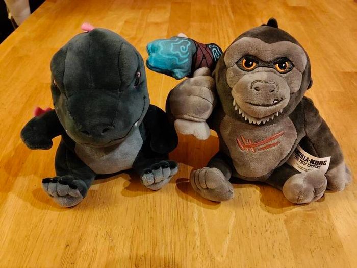 King Kong and Godzilla mini plush