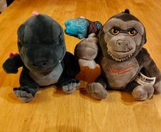 King Kong and Godzilla mini plush