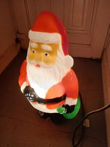Christmas items santa and snowman