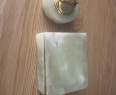 onyx cigarette holder and lighter