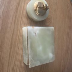 onyx cigarette holder and lighter