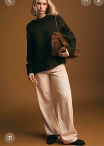 Fab Stradivarius (Zara Group) Dark Green Sift Touch Knit Sweater