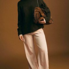 Fab Stradivarius (Zara Group) Dark Green Sift Touch Knit Sweater