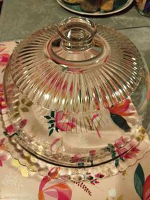 Glass Dome Cake plate