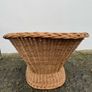 Vintage Willow woven bucket chair c1960 Image 3