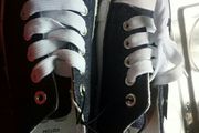 bnwt size 11 navy sparkly converse style shoe