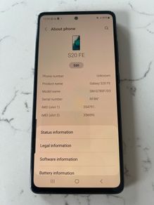 Samsung Galaxy S20 FE 128GB Dual SIM Unlocked . Excellent Condition