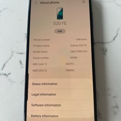 Samsung Galaxy S20 FE 128GB Dual SIM Unlocked . Excellent Condition