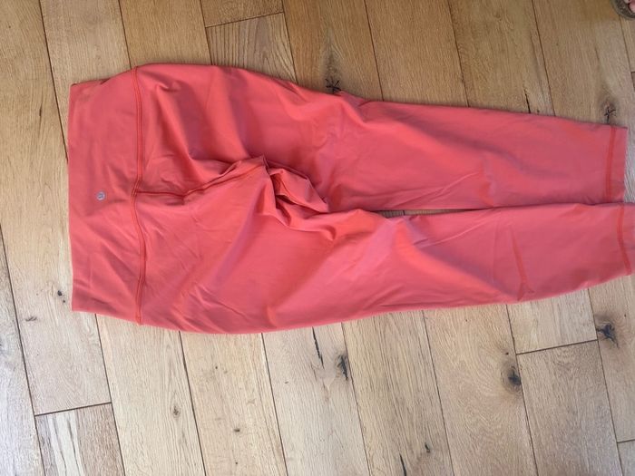 Orange Lululemon Size US 10 Leggings (genuine)