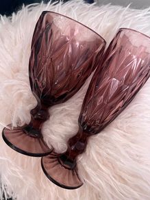 Burgundy wine glasses