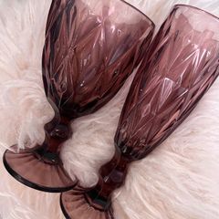 Burgundy wine glasses