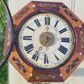 19th-century antique wall clock Image 6