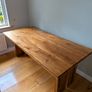 Large Contemporary Hardwood Dining Table Image 5