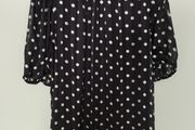 V by Very Neck Trim Detail Polka Dot Top