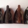 4x Antique Flat Irons French Cast Iron Image 2