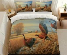Game birds themed bedding set free postage