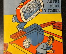 Original 1950's French Industrial Safety Poster