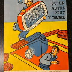 Original 1950's French Industrial Safety Poster