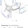 High-back armchair, Gunnared light green Image 4