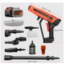 Portable Pressure Washer, Bravolu 500 PSI Cordless Pressure Washer with Accessory Kit, 4.0Ah Battery Powered Pressure Washer with 6 in 1 Multifunction Nozzle, Ideal for Cars Boats Garden Image 6