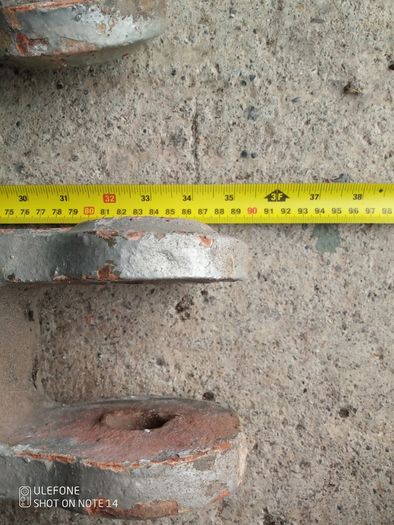 Rare 1859 Victorian Wrought Iron Roof Truss Rods  Salvaged from The Malt House, Dublin (Set of 6)