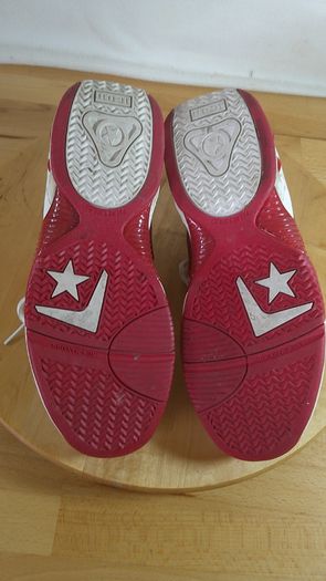 Vintage Converse All Star Icon HELX Basketball Shoes White Red Euro 40 UK \ Ire 6