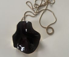 Adolfo Dominguez Enamel Double Lacquered long Necklace