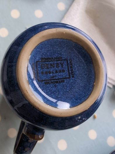 denby imperial blue mugs