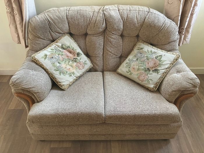 Couch and arm chairs sold all together