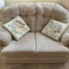 Couch and arm chairs sold all together