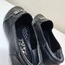 Ladies Da Bella Heeled Court Shoes Keira leather black chain detail RRP 100 euro NEW & BOXED SIZE 5 UK fitting E extra wide Image 4