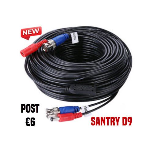 30m 100ft CCTV DVR Camera Cable BNC DC Video Wire Lead Cord