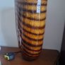 glass tiger stripe vase Image 3