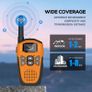 Walkie Talkies for Adults Long Range 4 Pack, NXGKET Rechargeable Kids Walky Talky with Built-In Li-Ion Battery, 16 Channels Radio with Type-C Charging Cable,VOX Function,LED Flashlight, for Camping Image 3