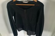 Naf Naf black detailed jacket style top